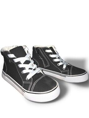 Tommy Bahama Side Zip Canvas High-Top Kids Sneakers